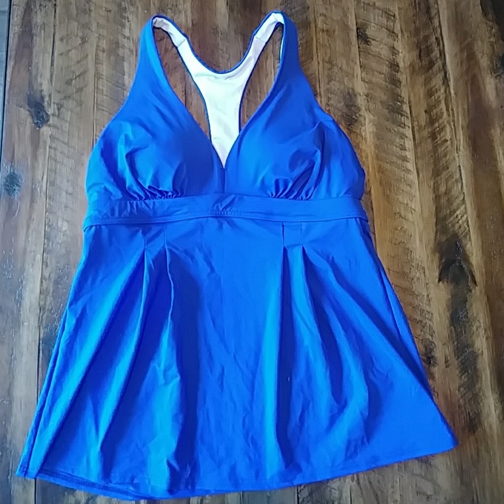 Lands' End racer back tankini.